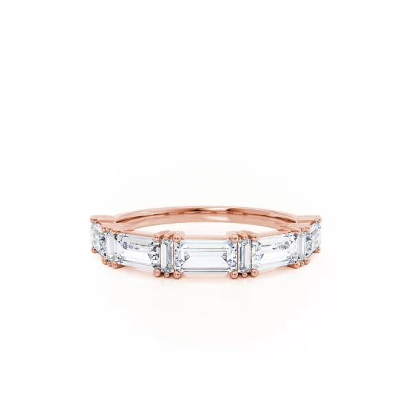 ALTAIR Lab Diamond Baguette Statement Eternity 14k/18k Rose Gold