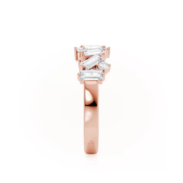 OCTAVIA Lab Diamond Cluster Statement Eternity 14k/18k Rose Gold - Image 2