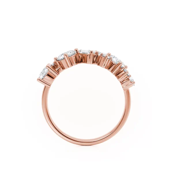 VENUS Lab Diamond Cluster Statement Eternity 14k/18k Rose Gold - Image 3