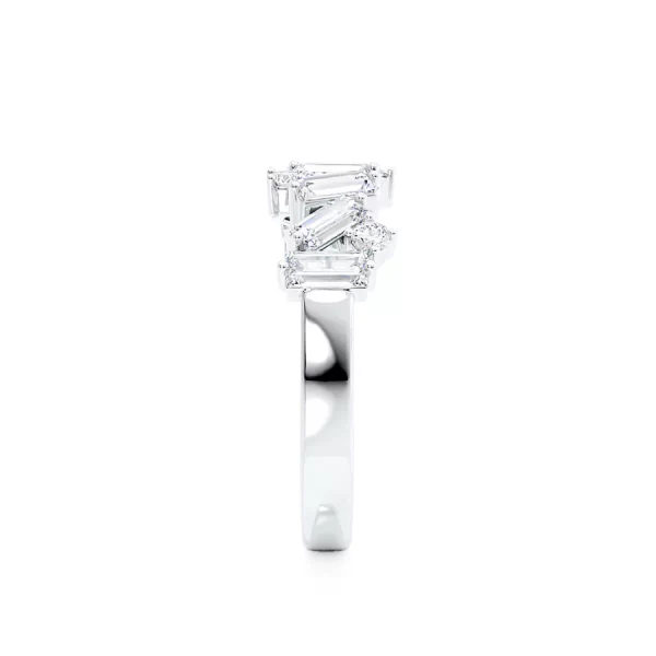 OCTAVIA Lab Diamond Cluster Statement Eternity 14k/18k White Gold - Image 3