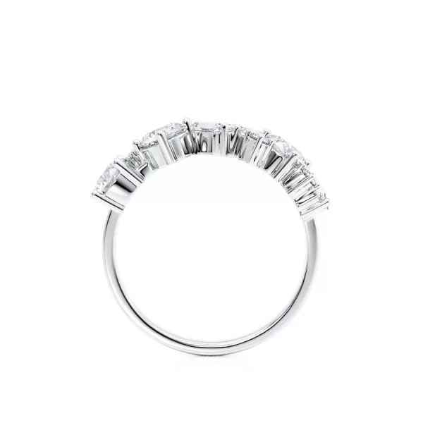 VENUS Lab Diamond Cluster Statement Eternity 14k/18k White Gold - Image 2