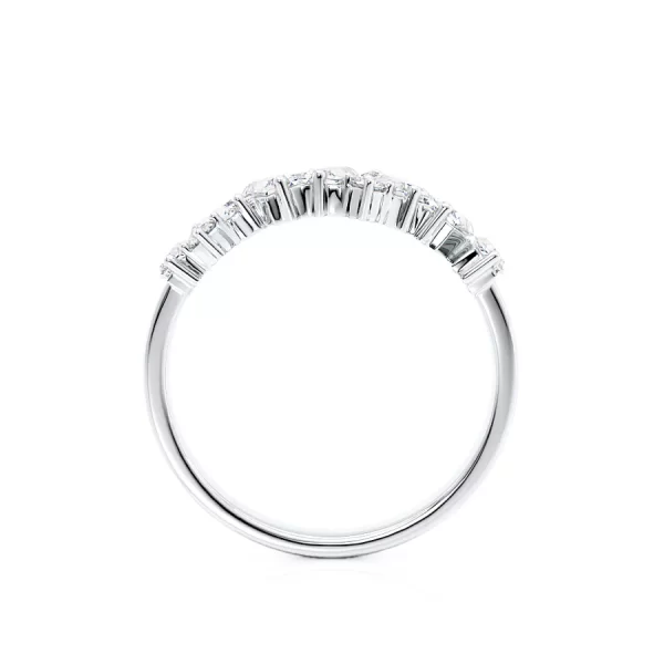 OCTAVIA Lab Diamond Cluster Statement Eternity 14k/18k White Gold - Image 2