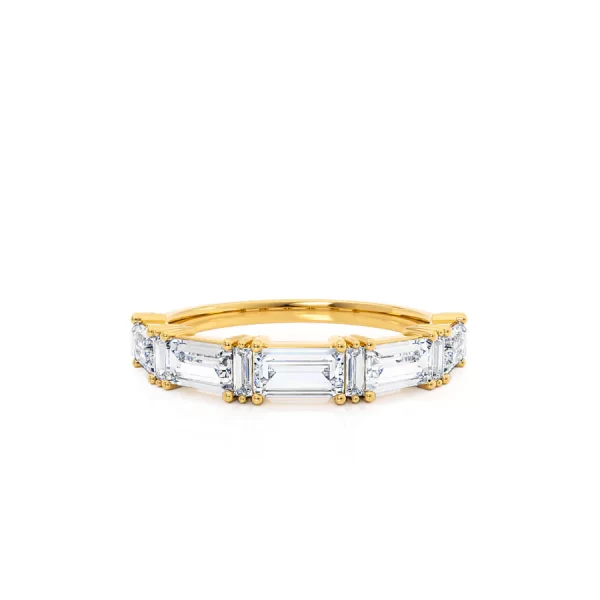 ALTAIR Lab Diamond Baguette Statement Eternity 14k/18k Yellow Gold