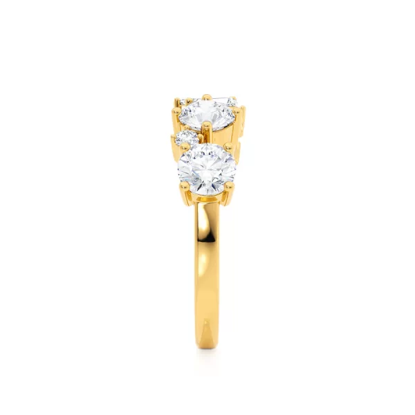 VENUS Lab Diamond Cluster Statement Eternity 14k/18k Yellow Gold - Image 2