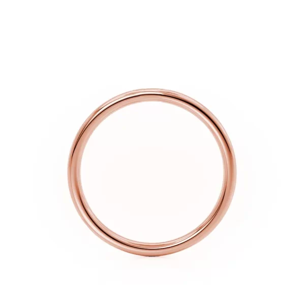 Petite Plain Wedding Ring 18k Rose Gold - Image 2