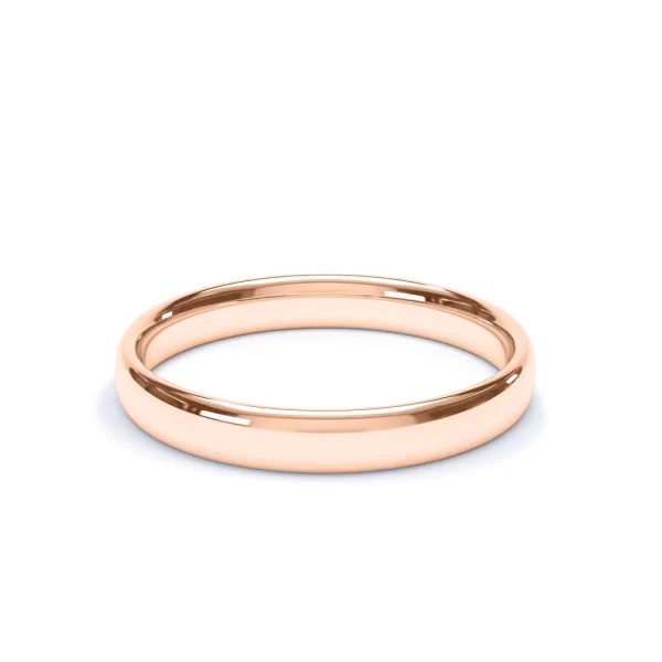 Regular Court Profile Wedding Ring 18k Rose Gold - Image 4