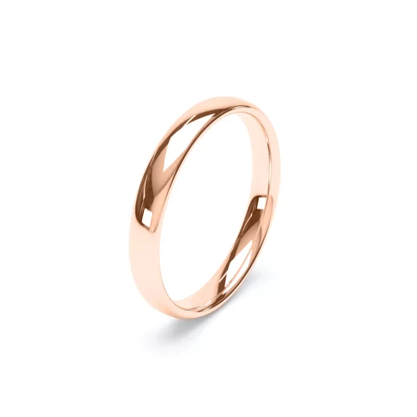 Regular Court Profile Wedding Ring 18k Rose Gold - Image 5