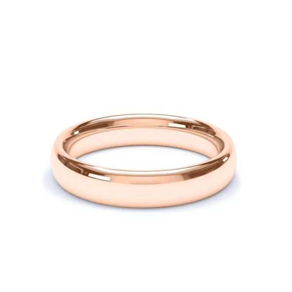 Regular Court Profile Wedding Ring 18k Rose Gold - Image 6