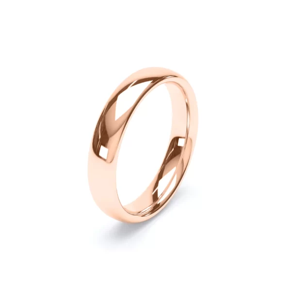 Regular Court Profile Wedding Ring 18k Rose Gold - Image 7