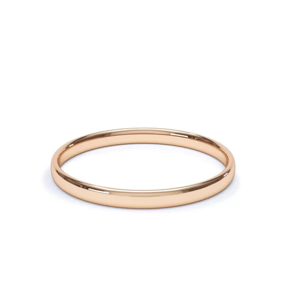 Regular Court Profile Plain Wedding Ring 18k Rose Gold