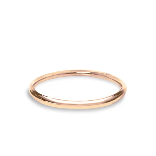 Petite Plain Wedding Ring 18k Rose Gold