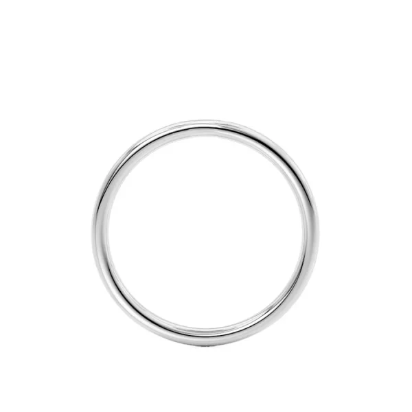 Petite Plain Wedding Ring 18k White Gold - Image 2