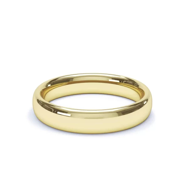 Regular Court Profile Wedding Ring 18k Yellow Gold - Image 6