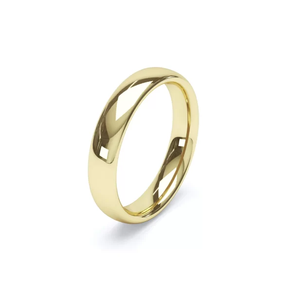 Regular Court Profile Wedding Ring 18k Yellow Gold - Image 7