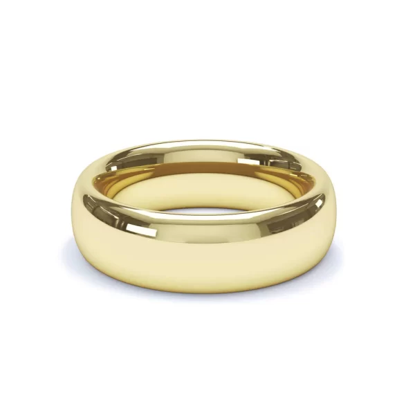 Regular Court Profile Wedding Ring 18k Yellow Gold - Image 8