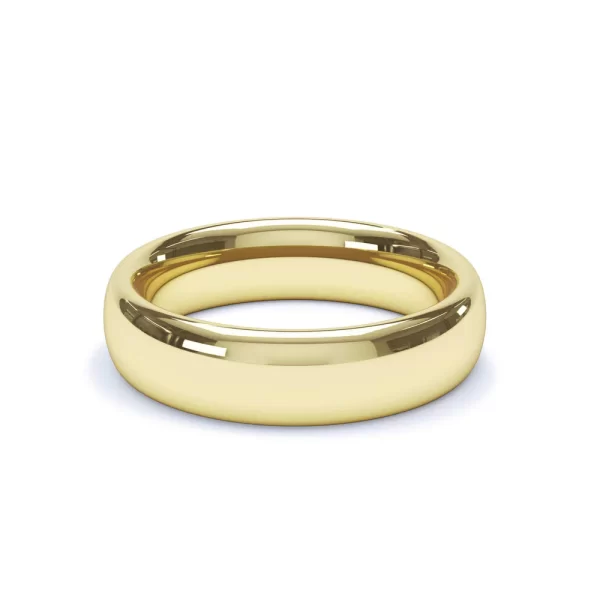 Regular Court Profile Wedding Ring 18k Yellow Gold